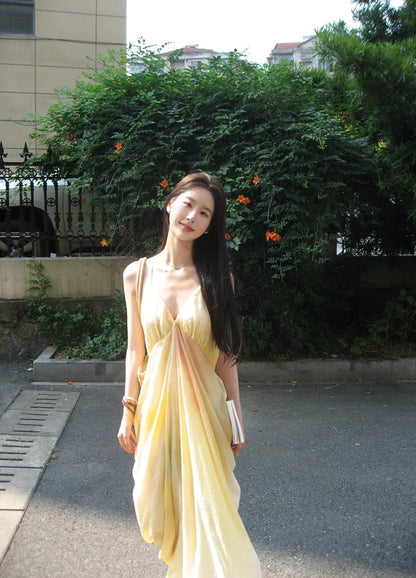 Capsule Collection Drapey Ombre-Print Camisole Maxi Dress