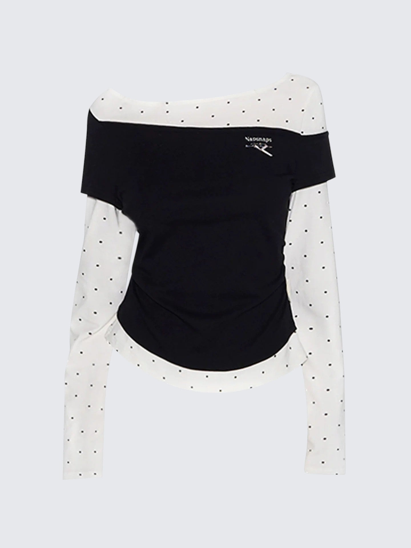 American Girl Asymmetrical Faux Tee