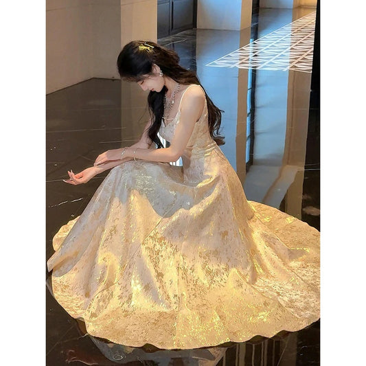 Vintage Embroidered Luxury Gown Dress – Birthday Party Dress