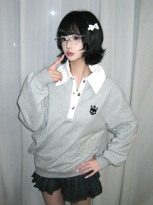 Premium Polo Collar Hoodie