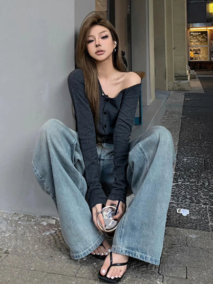 Relaxed Asymmetrical Knit