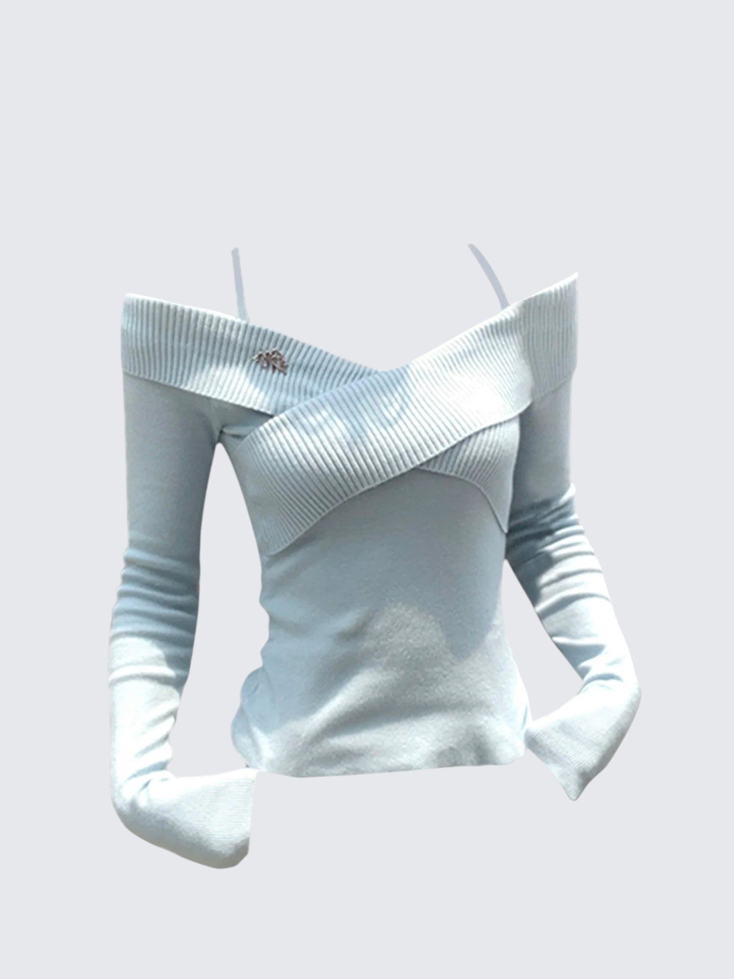 Halter Cutout Knit Sweater Women