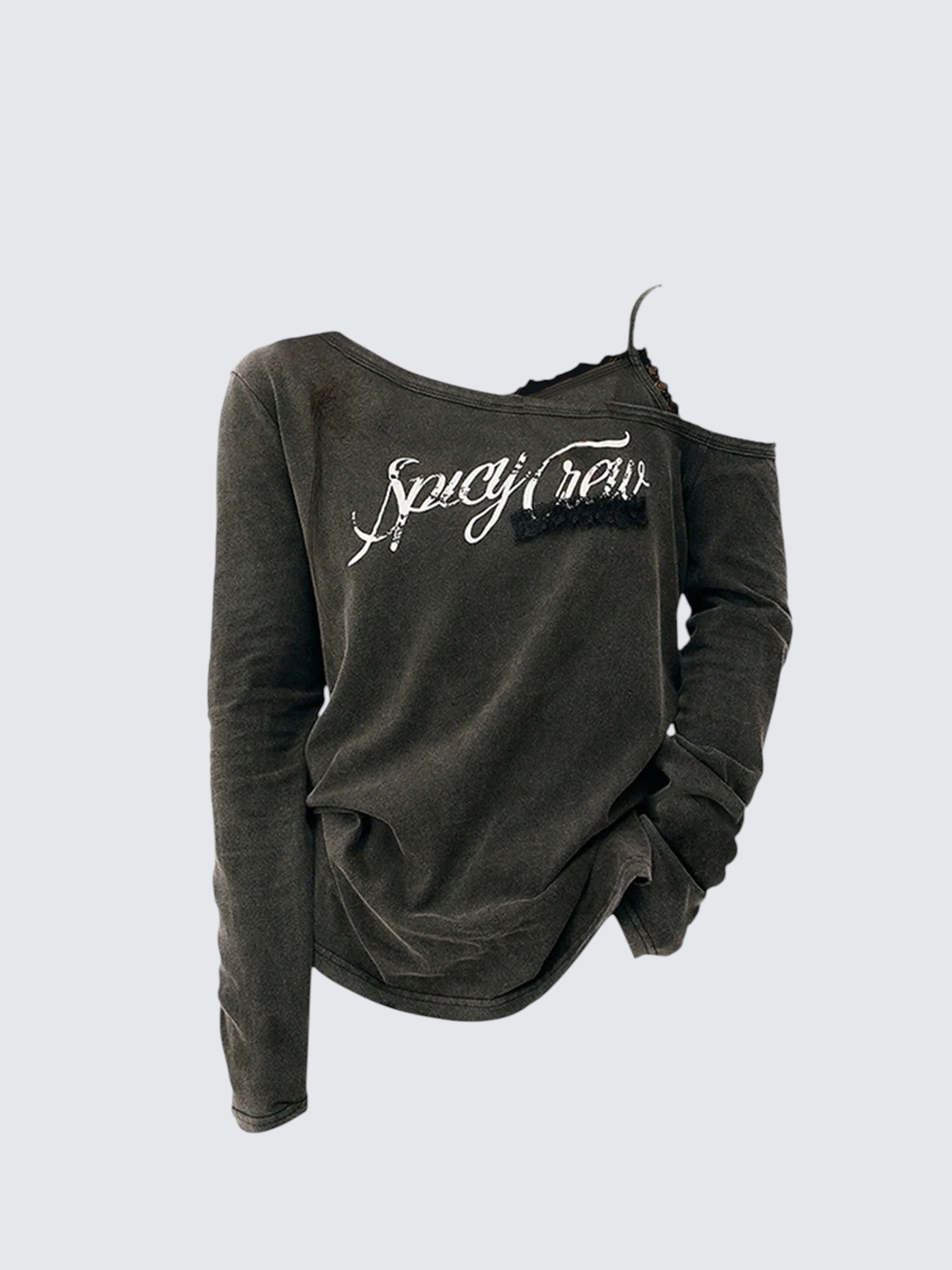 Lace Off Shoulder Layered Tee Women