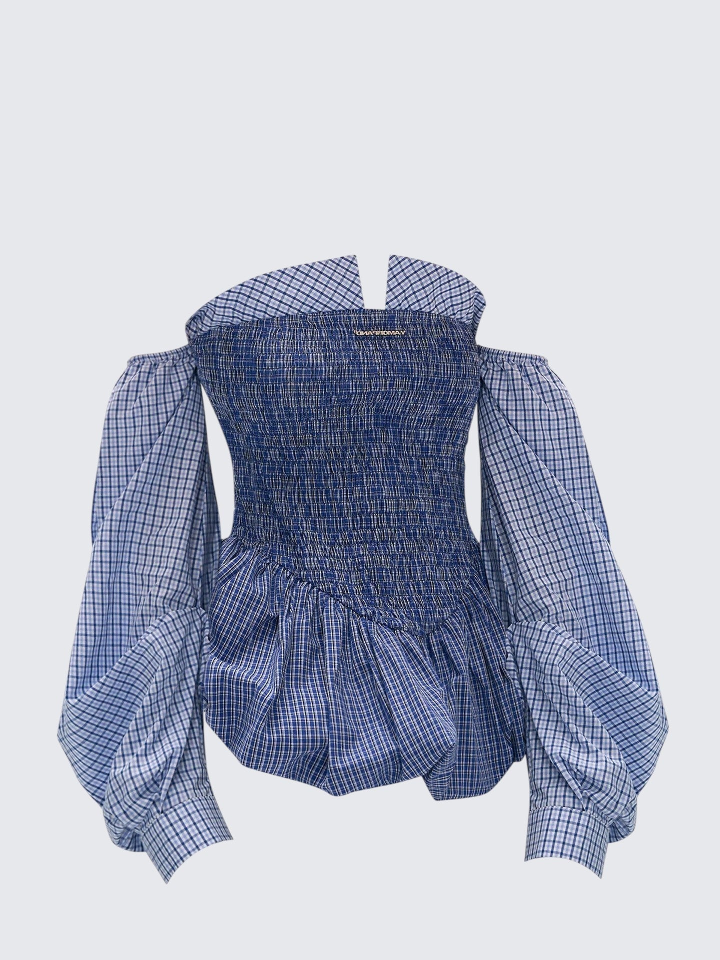 Korean Striped Smocked Bust Dress