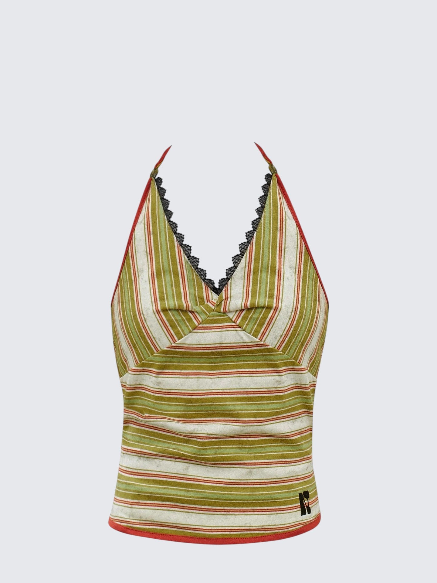 American Deep V Strap Tank Top