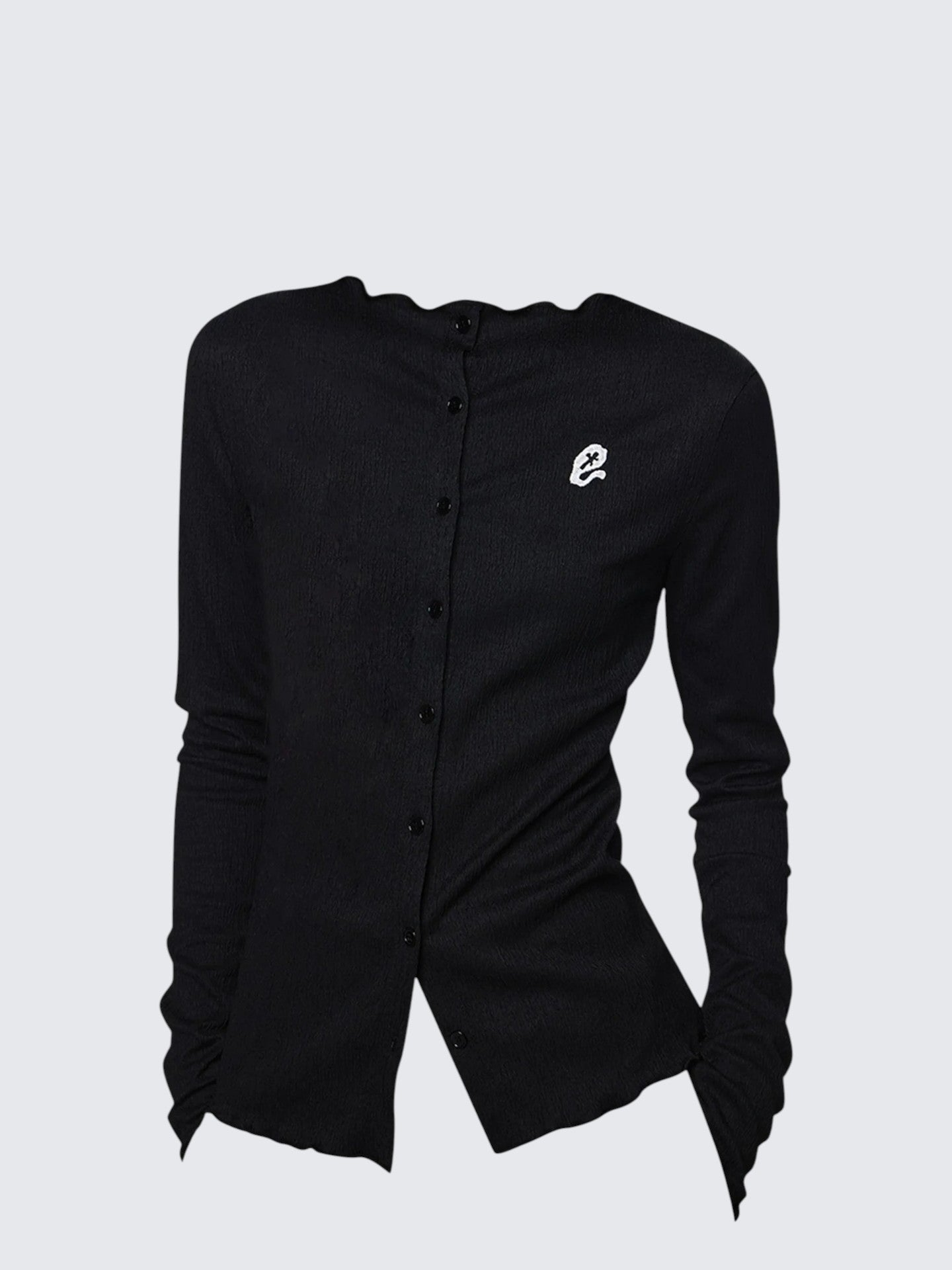 Vintage Light Pleated Shirt Cardigan