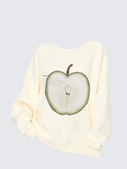 American Fruit Print Sweatshirt