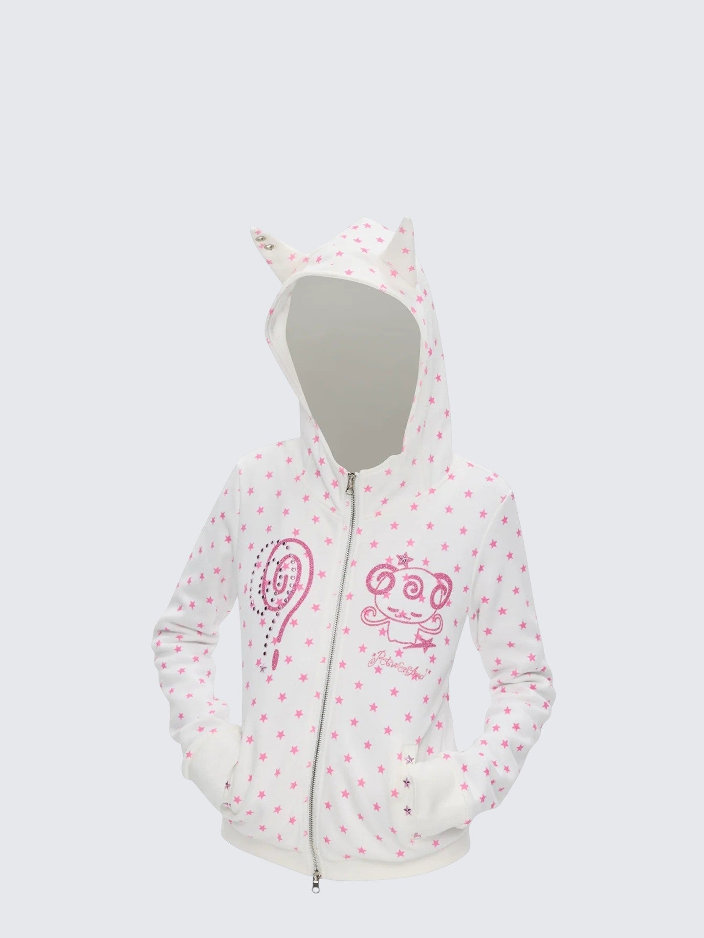 American Devil Horn Zip Hoodie