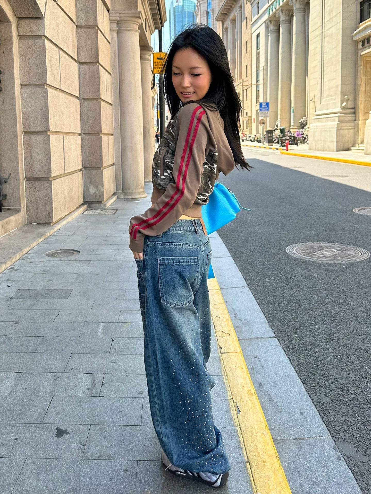 Retro Camo Zip Up Hoodie