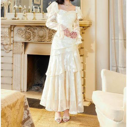 Mermaid Butterfly Jacquard Gown Prom Dress