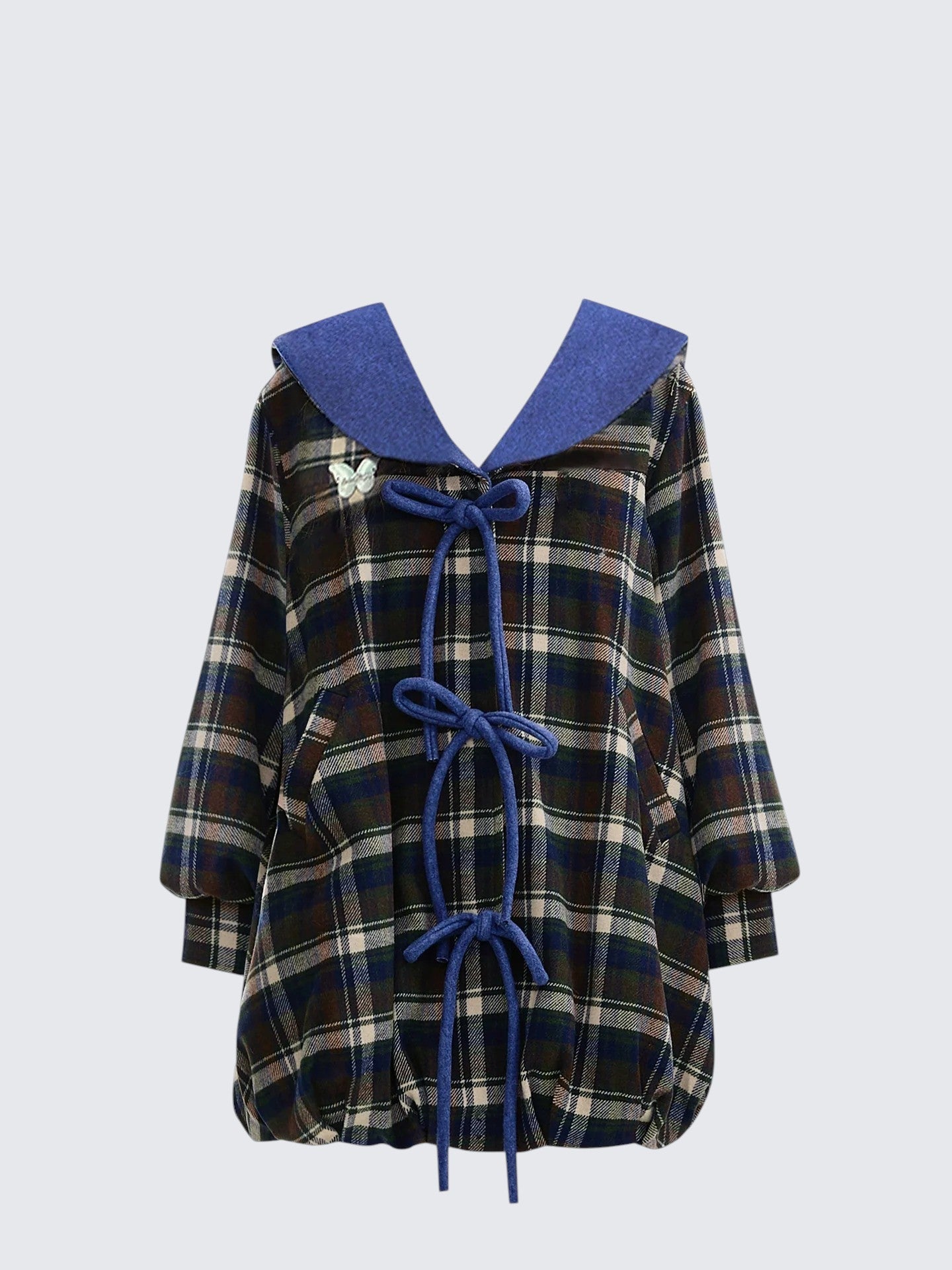 Wool Doll Collar Coat Women