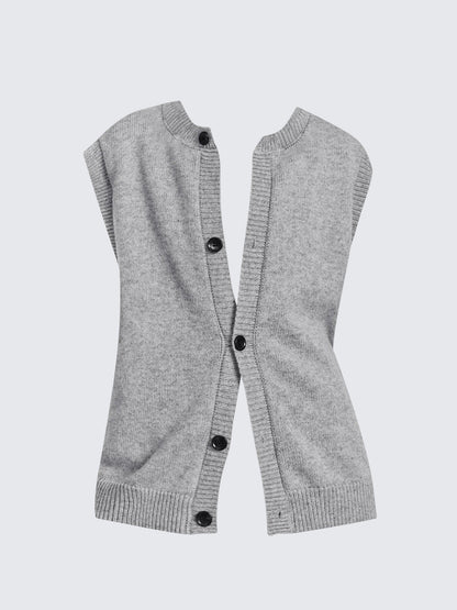 Korean Gray Knit Vest