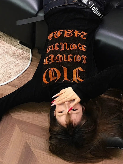 Punk Goth Letter Tee