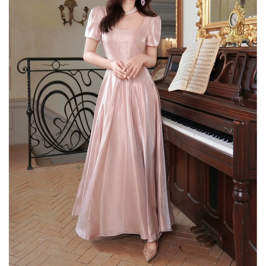 French Pink Large Skirt Gown Dress – Princess Party Dress