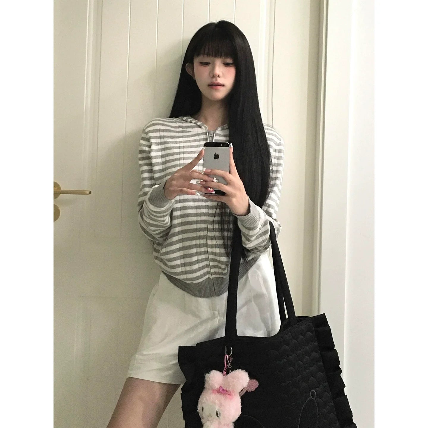 Korean Stripe Knitted Cardigan