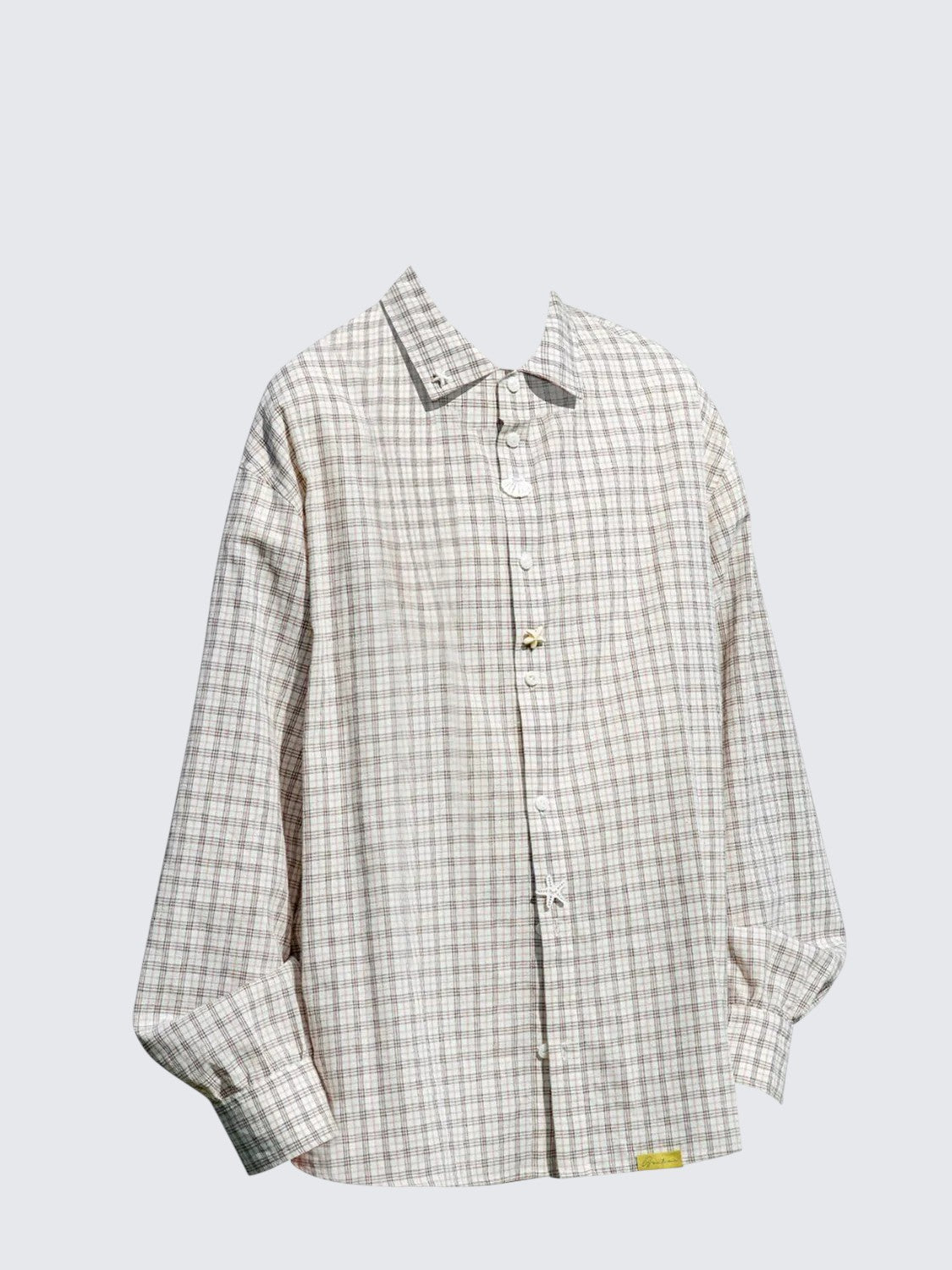 Japanese Vintage Checkered Shell Button Shirt