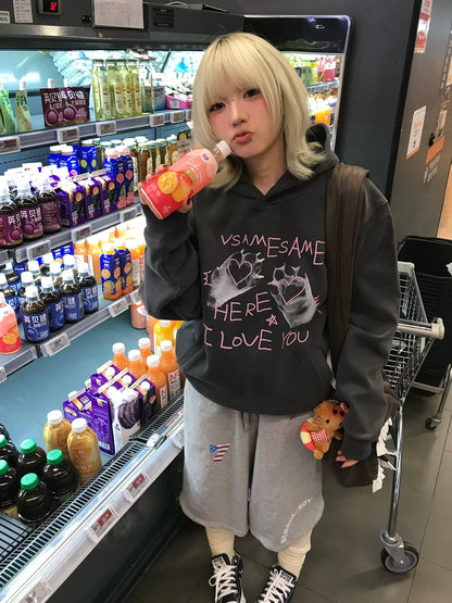 American Grey Paw Hoodie