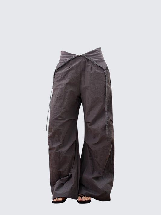 Vintage Rhinestone Flare Pants