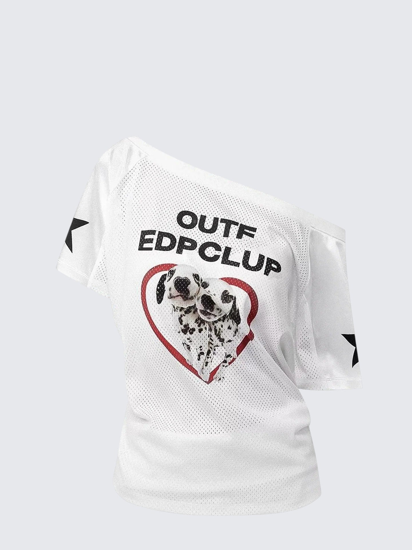 American Heart Dog Shoulder T-Shirt