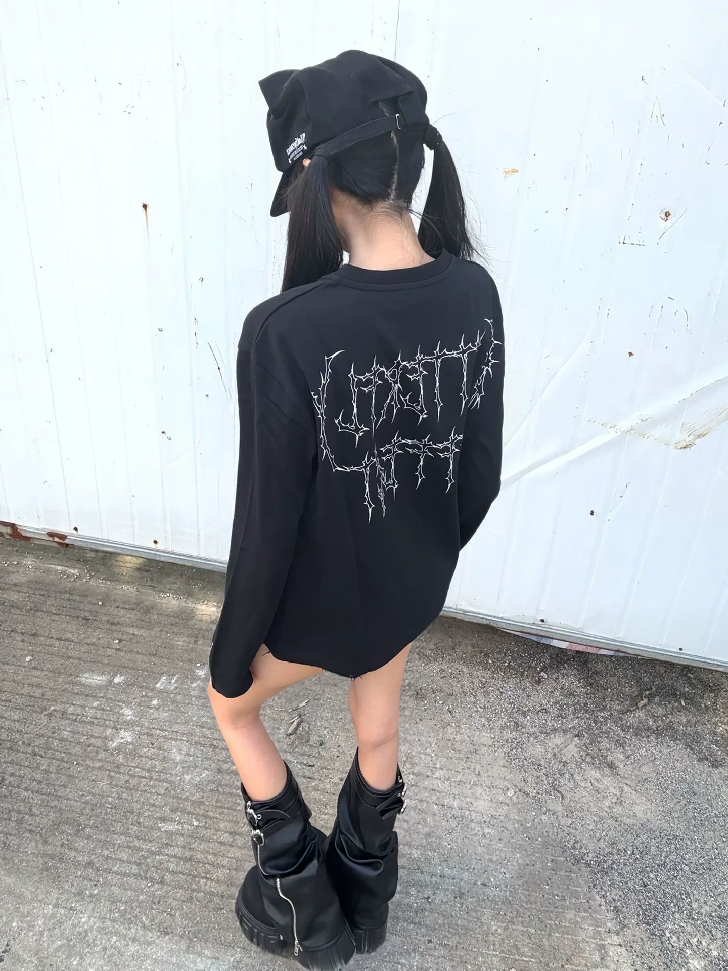 Visual Kei Cross Half Zip Tee