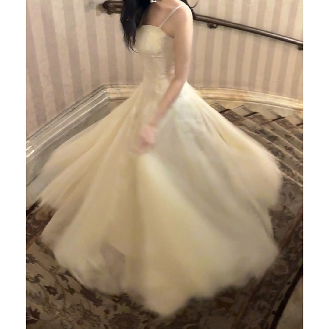 3D Butterfly Lace Gown Dress