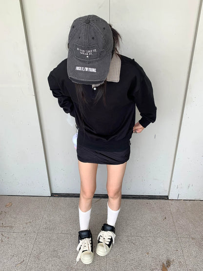 Old Money Houndstooth Polo Hoodie