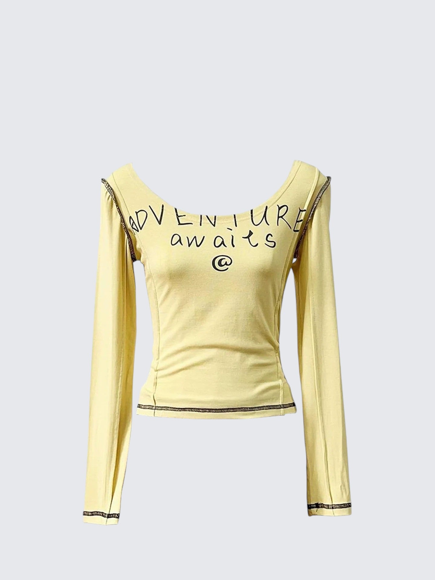 Yellow Long Sleeve Tee Women