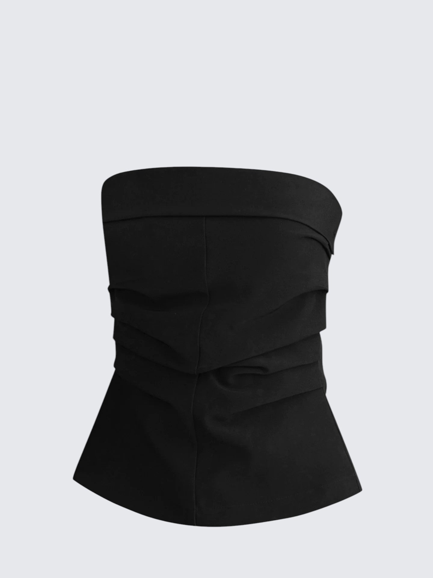 Ruched Bustier Crop Top