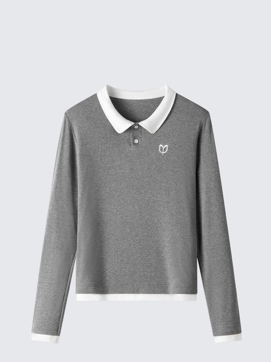 Doll Collar Layered Tee Women