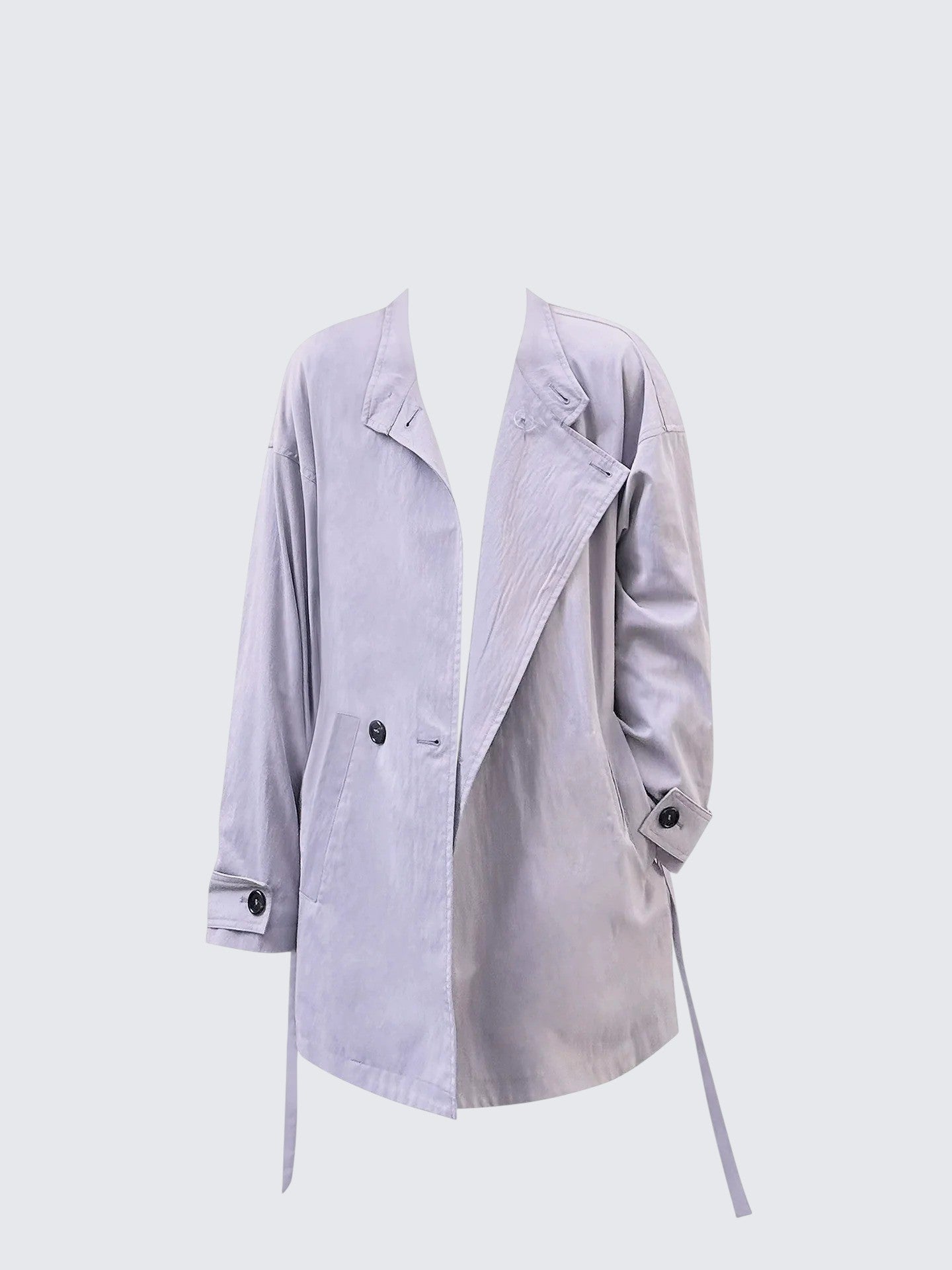 French Stand Collar Trench
