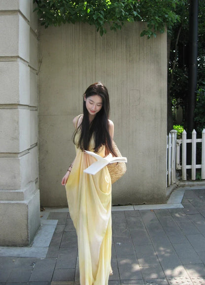 Capsule Collection Drapey Ombre-Print Camisole Maxi Dress