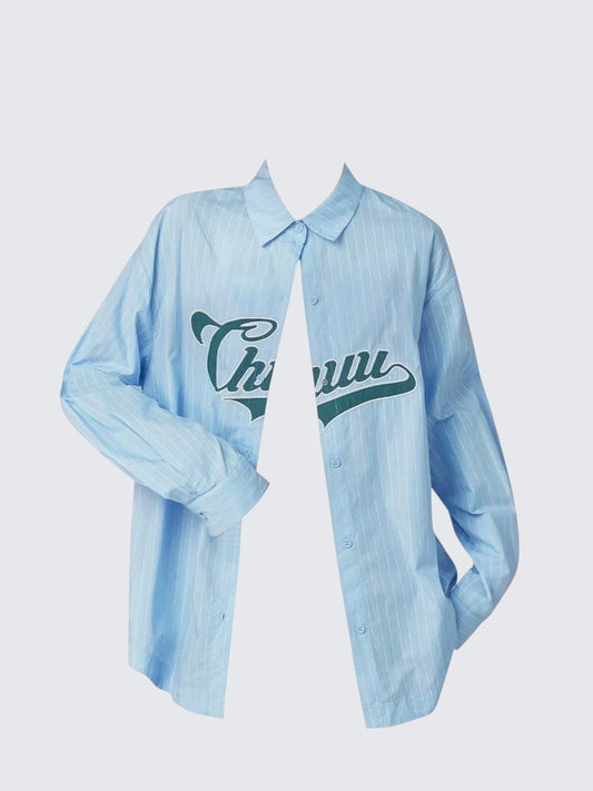 Vertical Stripe Long Sleeve Shirt