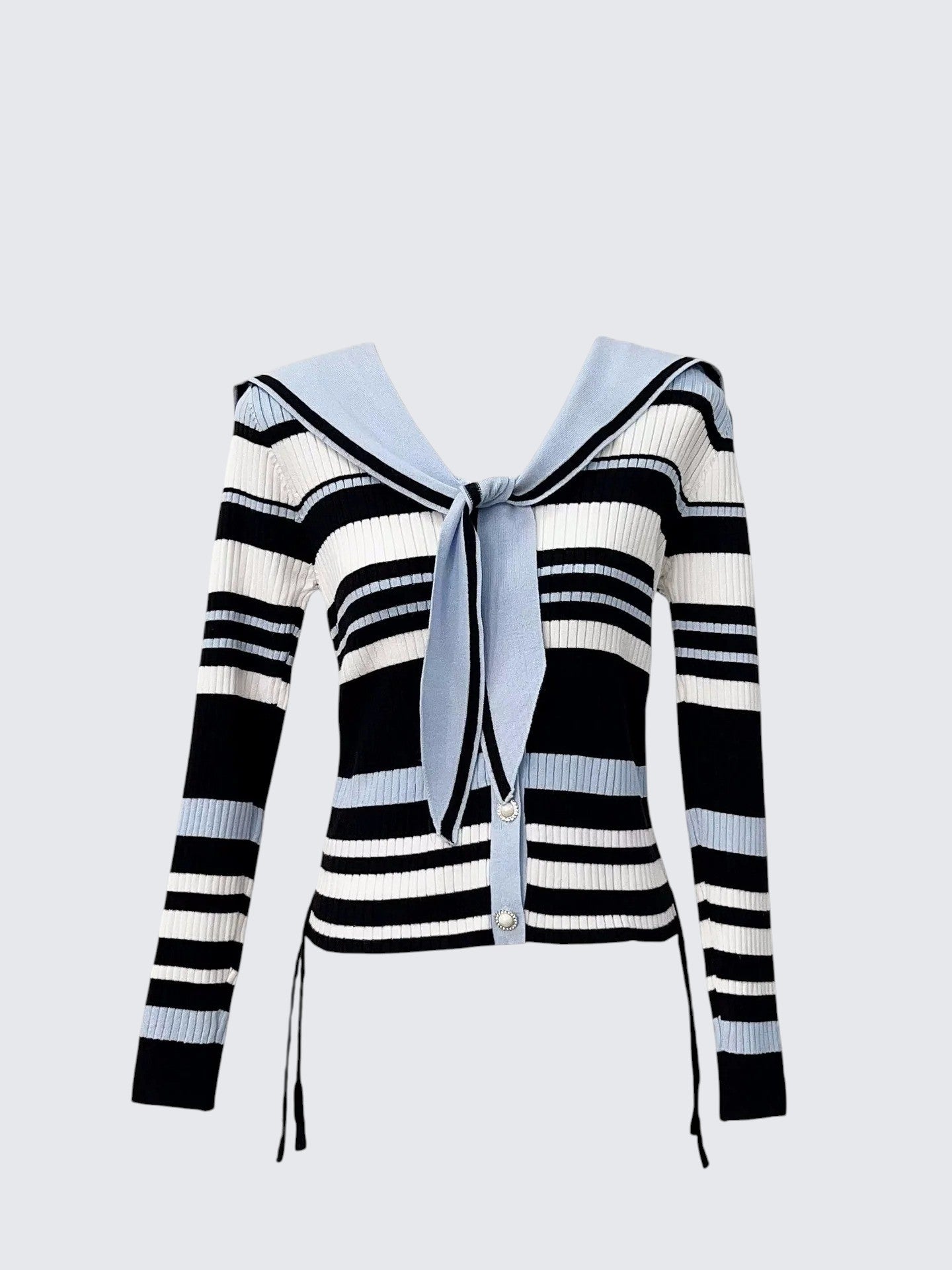 Korean Preppy Striped Sweater