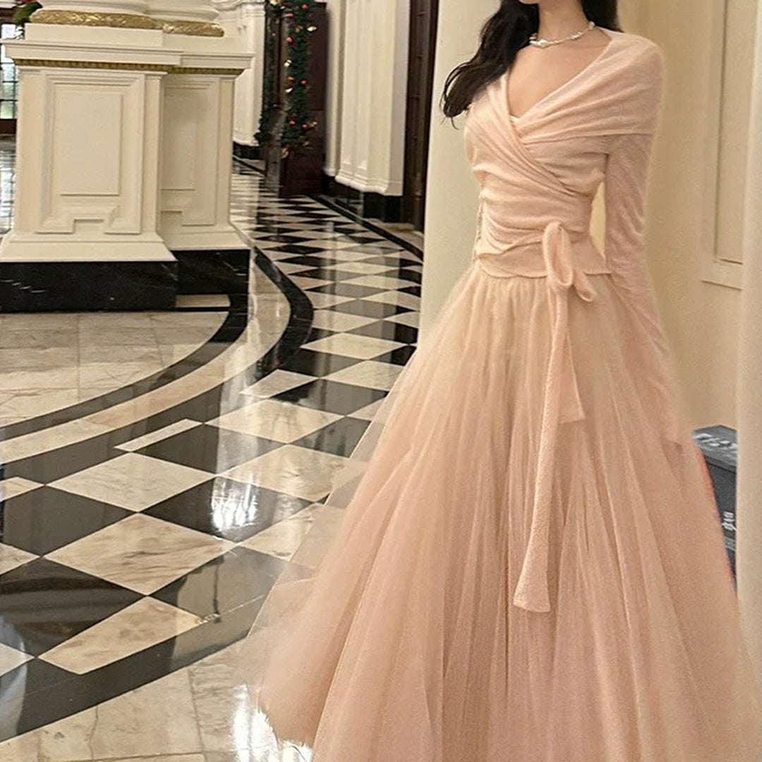 Luxury Ballet Princess Wool Knit Gown Dress