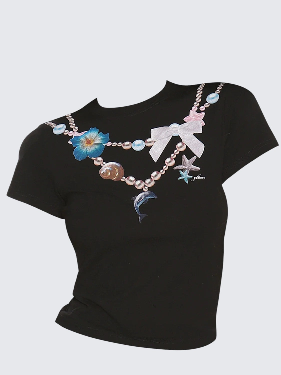 American Necklace Print Tee