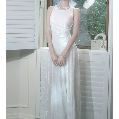 Chinese Style Luxury Sleeveless Gown Dress