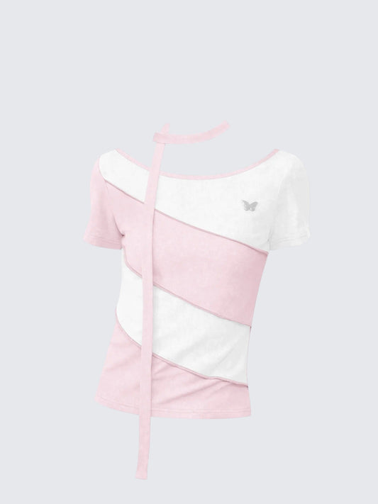 American Colorblock Contrast Bib Tee