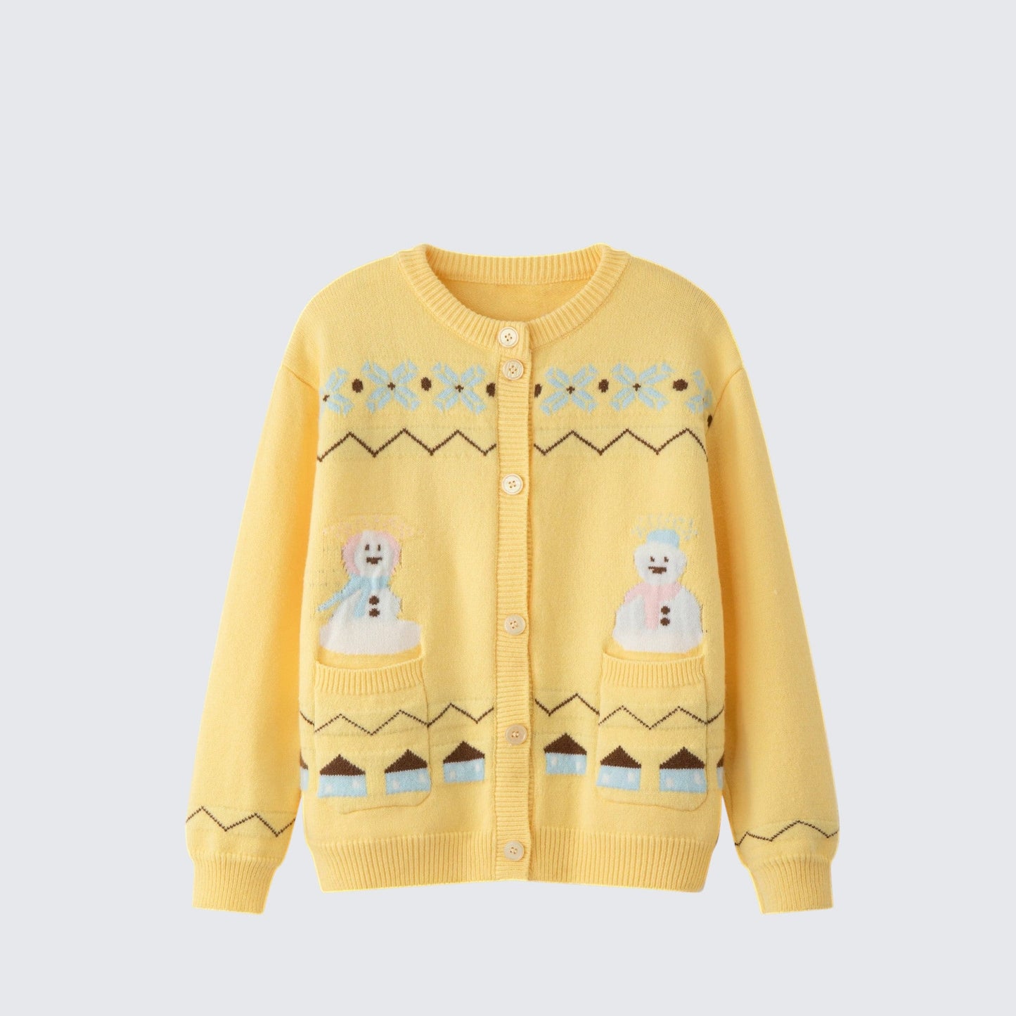 Cute Yellow Knit Cardigan