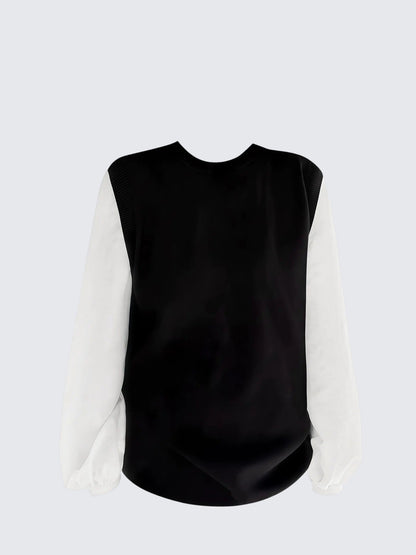 Two-Piece Patchwork Sweater