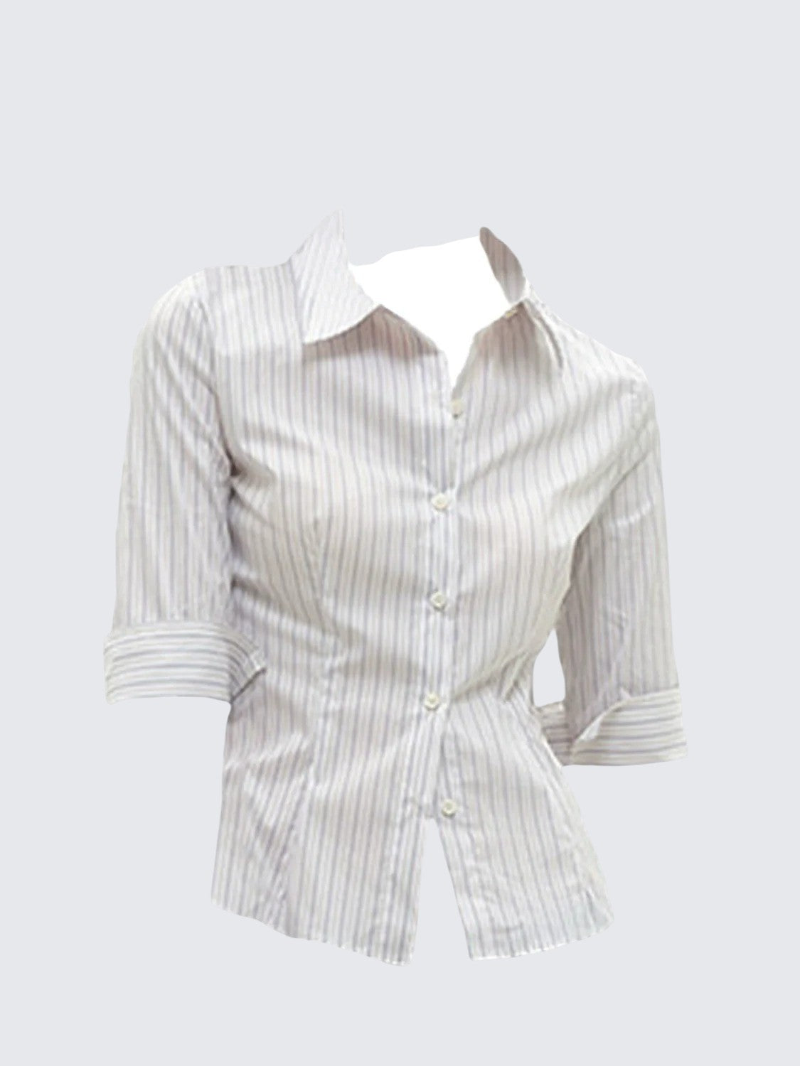 American Striped Mid Sleeve Shirt