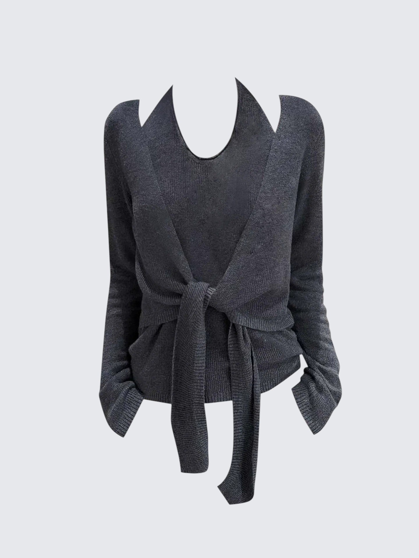 Korean Halter Layered Knit