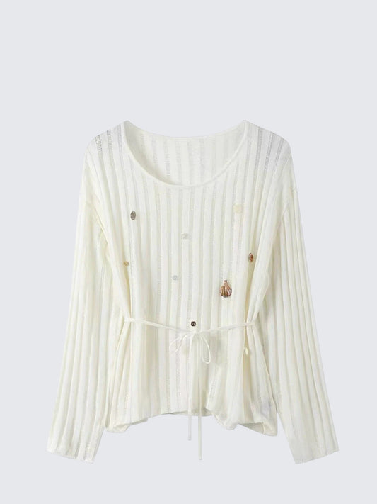 Vintage Lightweight Knitted Sunscreen Top