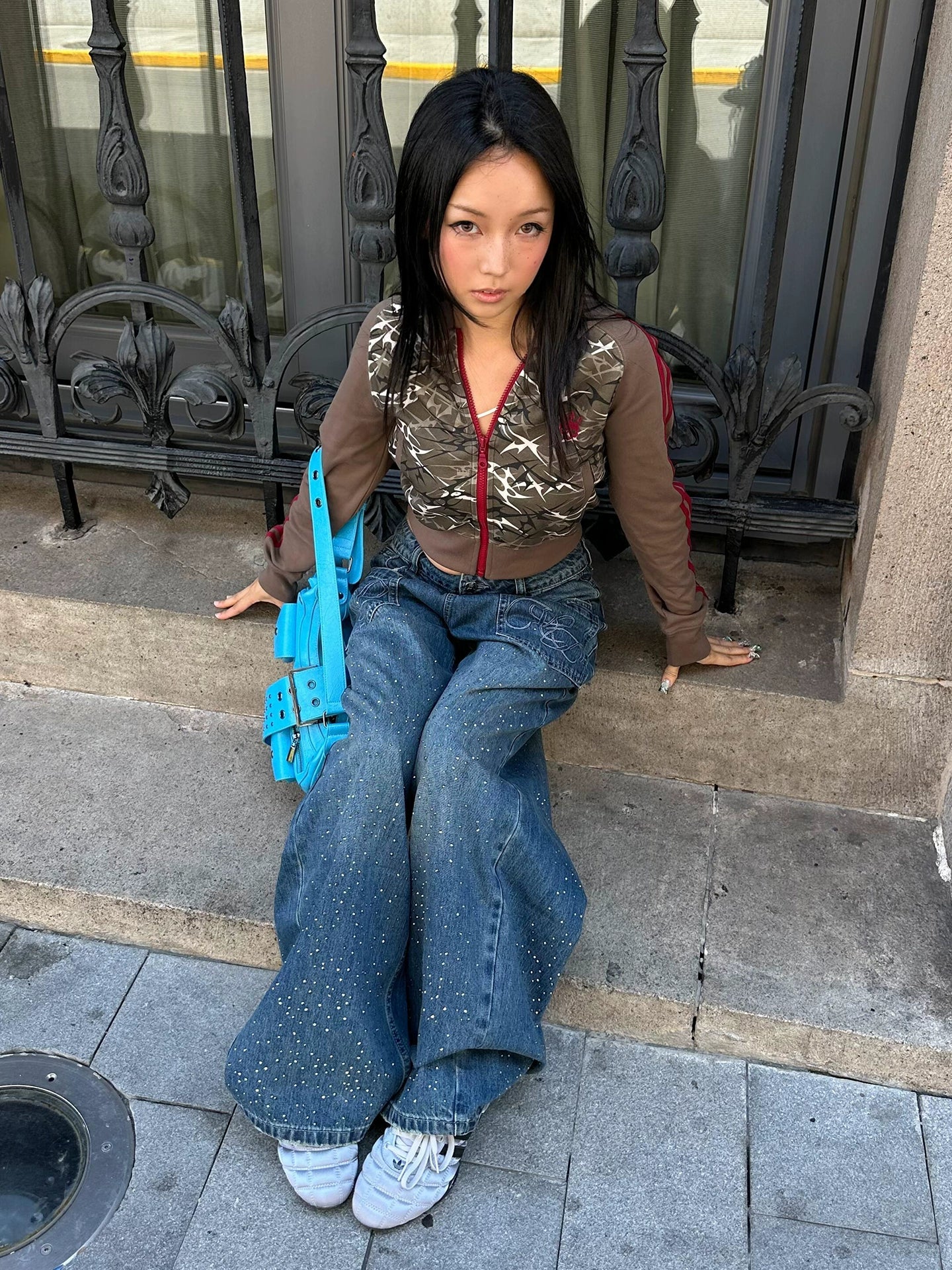 Retro Camo Zip Up Hoodie