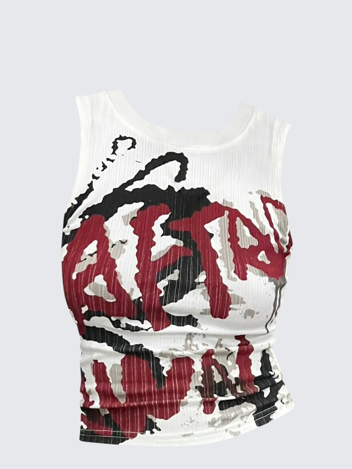 Graffiti Y2K Crop Tank