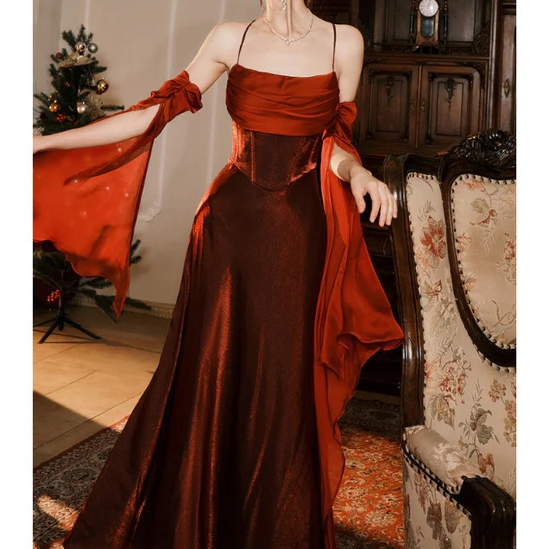 Fishtail Ruffle Gown Prom Dress