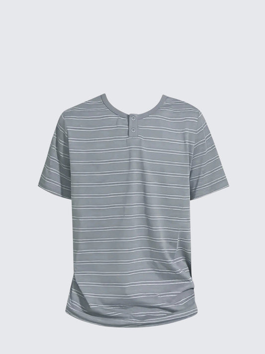 American Vintage Henley Stripe Tee