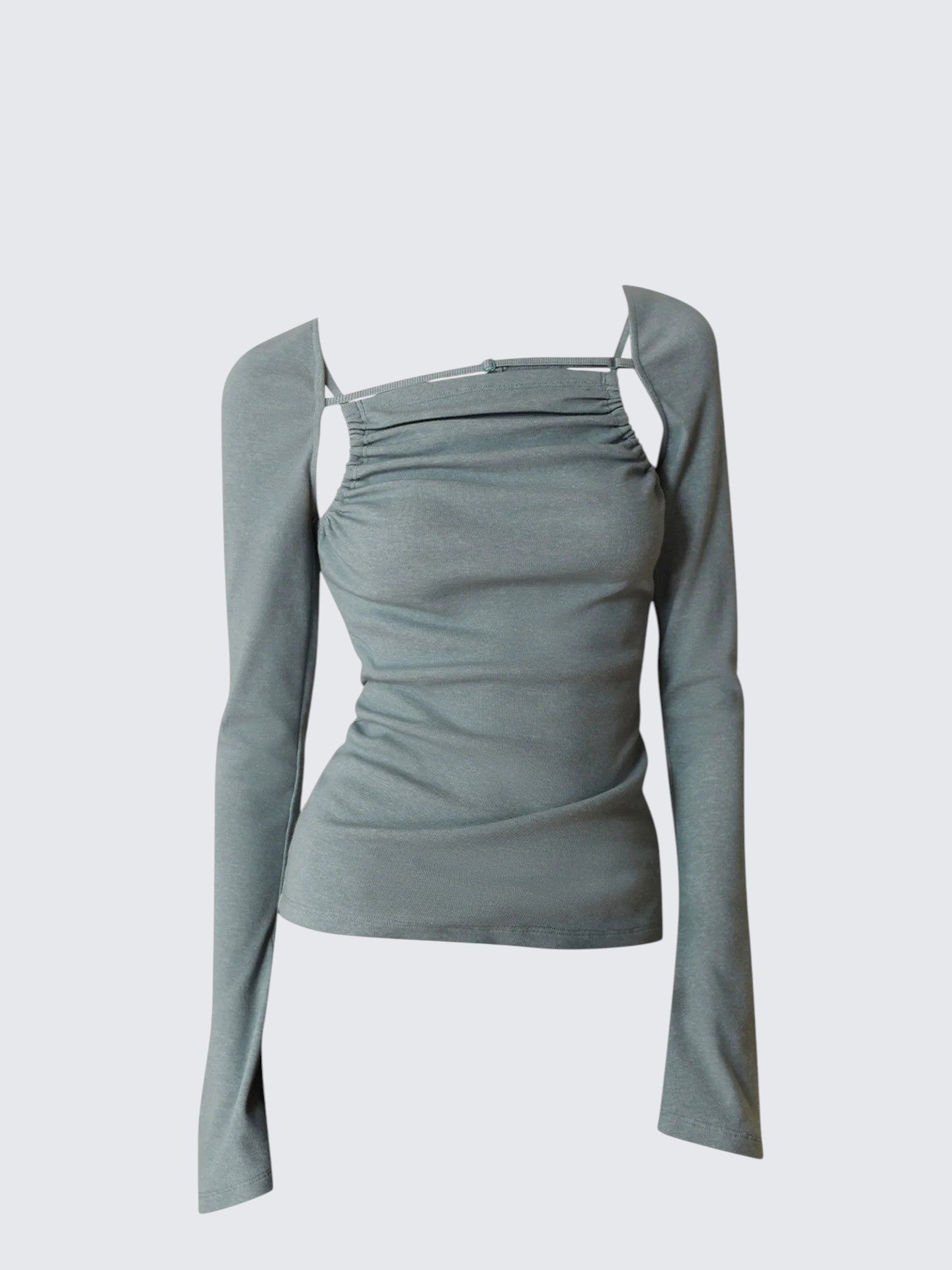 Vintage Cutout Long Sleeve Tee