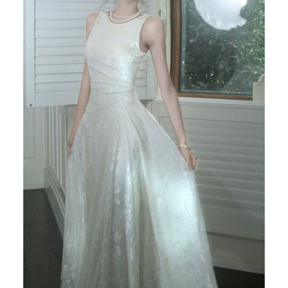 Chinese Style Luxury Sleeveless Gown Dress