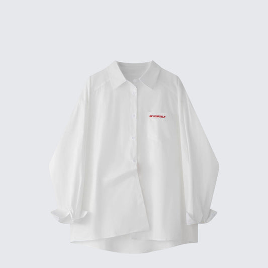 American Casual White Shirt Jacket