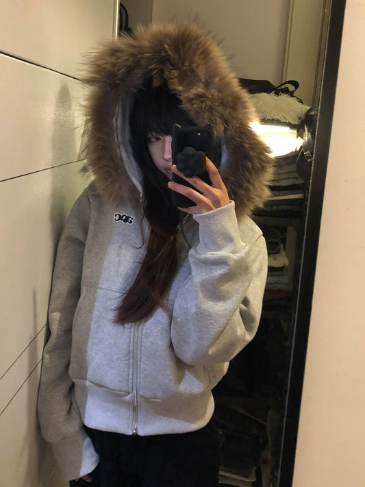 Korean Gray ABC Hoodie